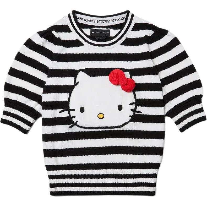 Kate Spade x Hello Kitty T Shirt Women's Black White