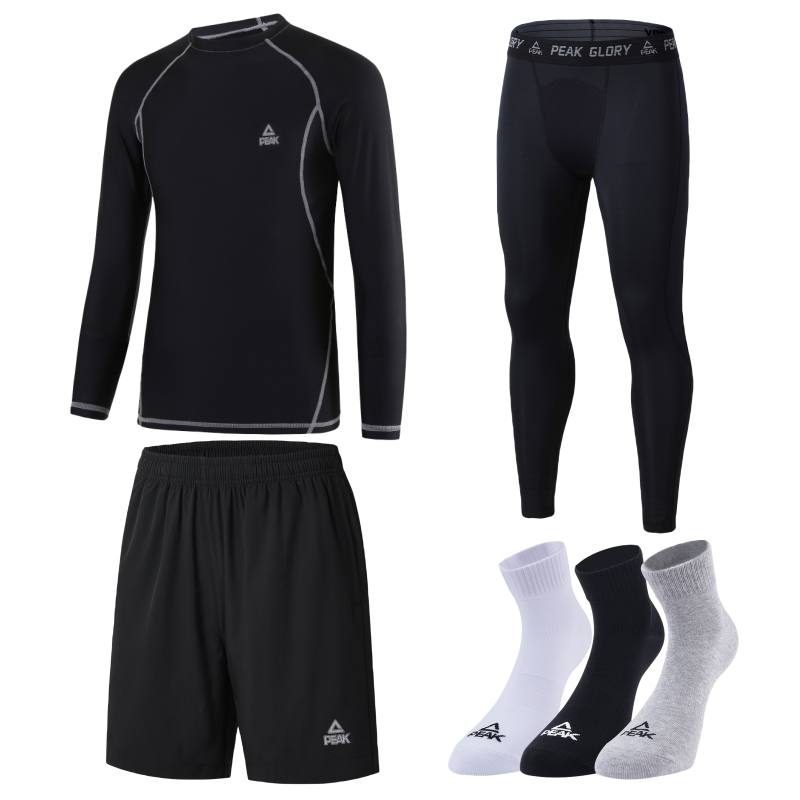 PEAK Fitness Sets Men's Crew Neck Thin