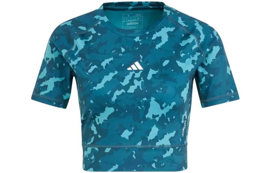 Adidas Adidas T Shirts Women's Blue Crew Neck Moderate Other