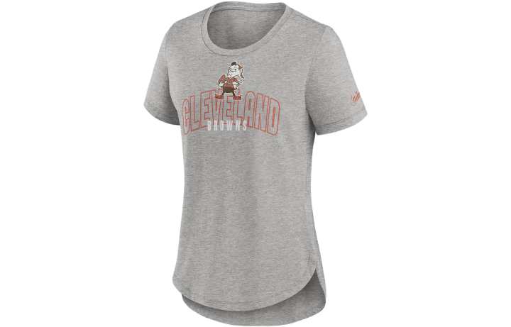 Nike Nike T Shirts Women's Charcoal Gray Crew Neck Moderate Straight Fit