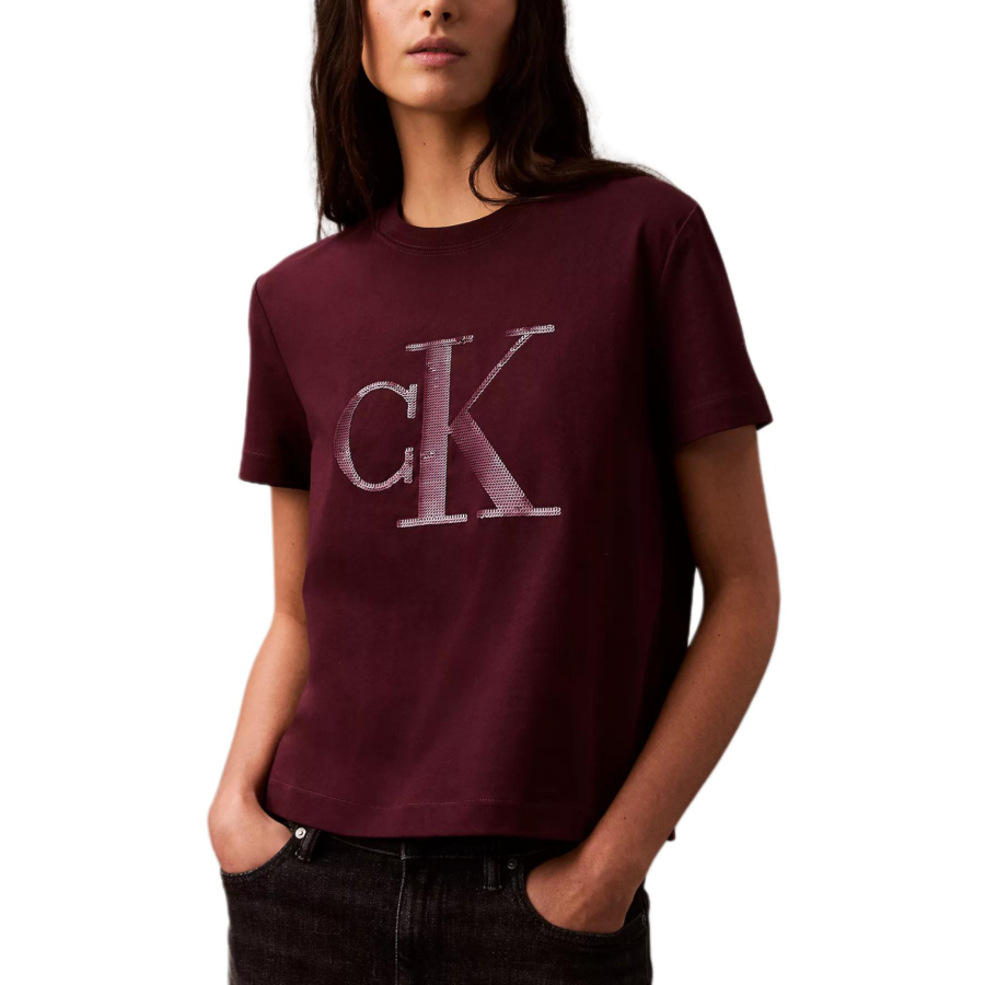 CALVIN KLEIN T Shirt Women's Dark Red