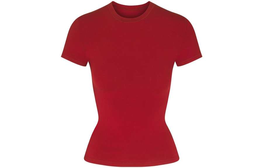 Skims T Shirt Women's BRICK Red