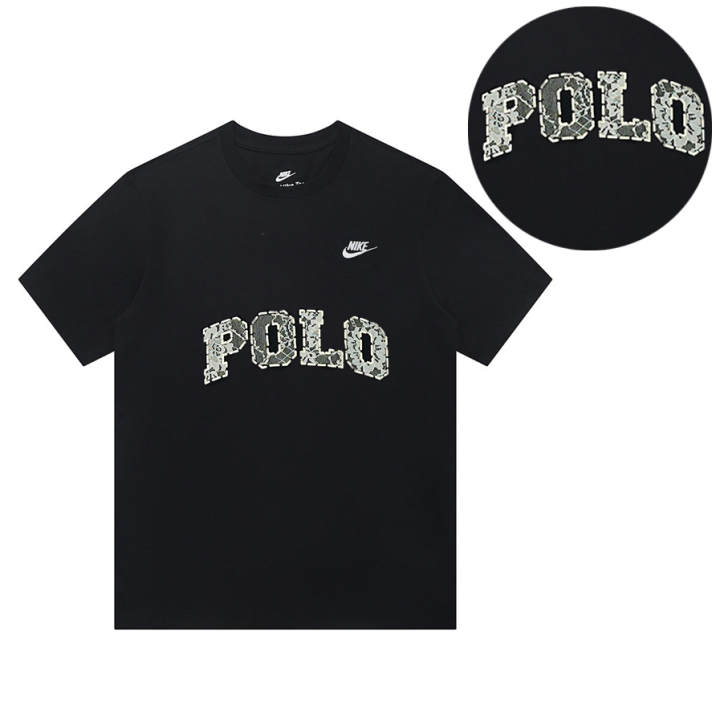 Nike Nike T Shirts Unisex Black Crew Neck Straight Fit