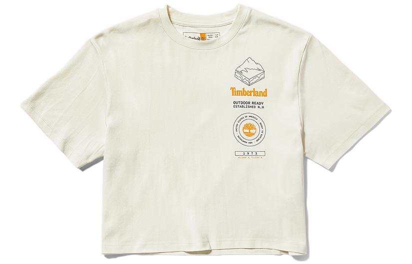 Timberland T Shirt Women's Vintage White