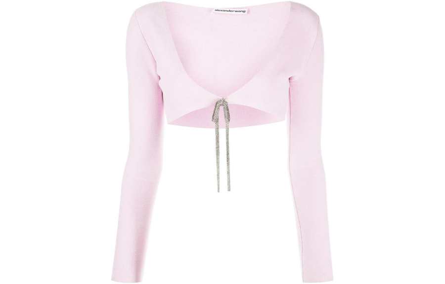 Alexander Wang Long Sleeved Cropped Cardigan