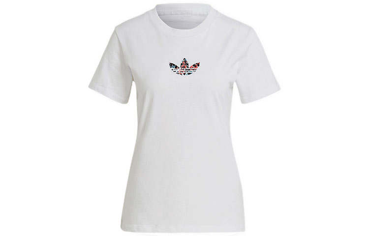 Adidas Originals Set in Sleeve T Shirt Women's White
