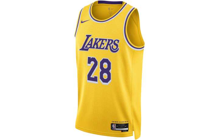 Nike Nike Basketball Jerseys Men's Yellow Moderate Straight Fit