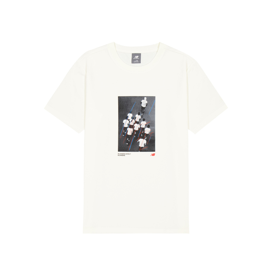 New Balance New Balance Runners T Shirt Men's Ivory White