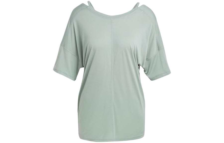 Adidas Adidas T Shirts Women's Cyan Crew Neck Moderate Other
