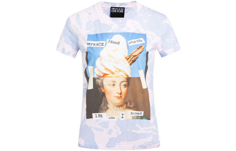 VERSACE JEANS COUTURE SS21 T Shirt Women's Pink