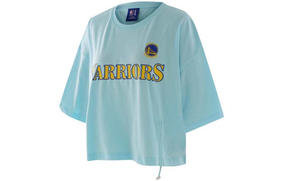 NBA Team Drop Shoulder Sleeve T Shirt Women's Blue