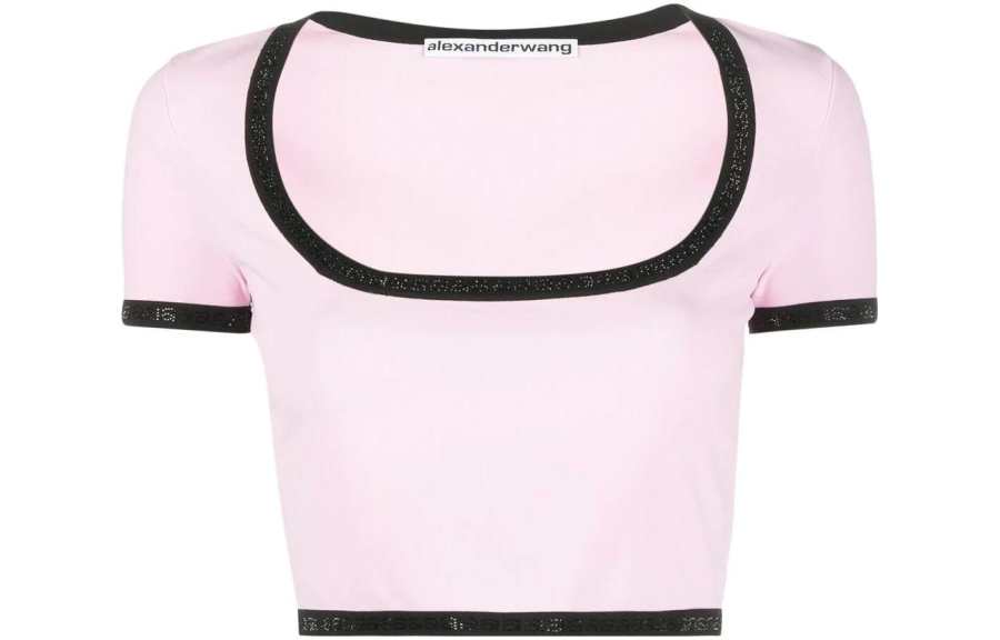 Alexander Wang Alexander Wang Logo-Detailed Crop Top