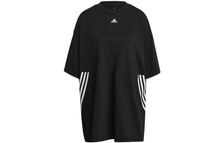 Adidas Adidas Drop Shoulder Sleeve T Shirt Women's Black