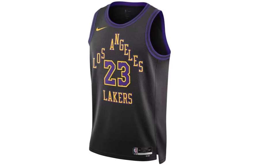 Nike Nike Lebron James Los Angeles Lakers City Edition 2023/24 Men's Nike Dri-FIT NBA Swingman Jersey Black