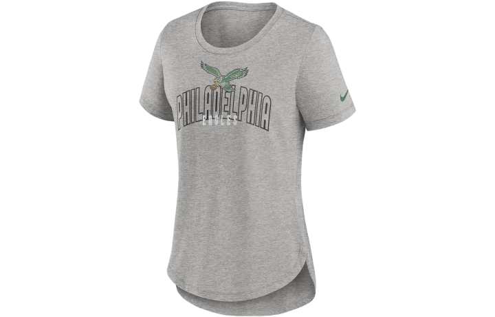 Nike Nike T Shirts Women's Charcoal Gray Crew Neck Moderate Straight Fit