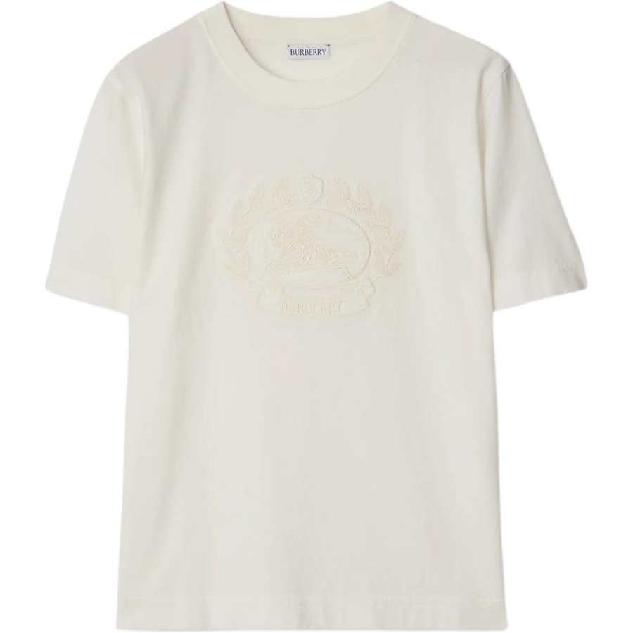 Burberry logo-embroidered cotton T-shirt