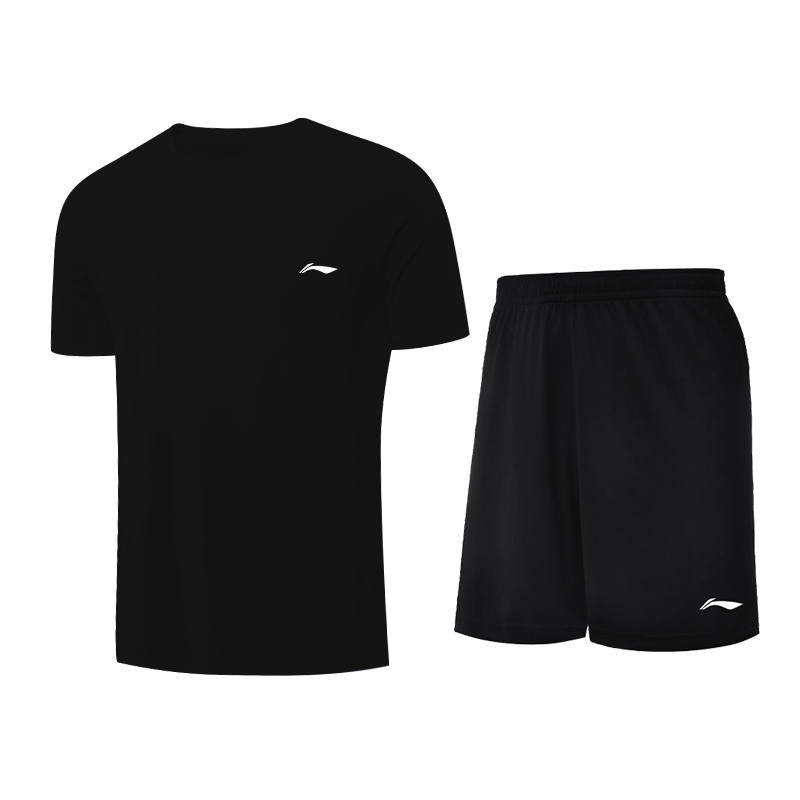 Li-Ning Li Ning Casual Sportswear Two Piece Set Men's Black