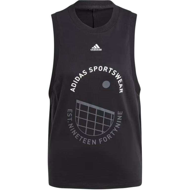 Adidas Adidas Tank Tops Women's Black Crew Neck Moderate Other