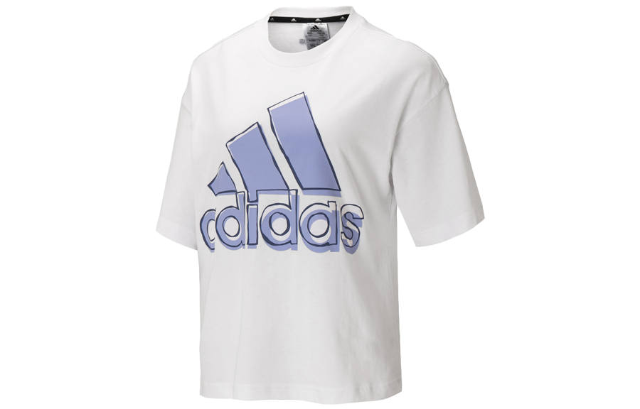 Adidas Adidas Set in Sleeve T Shirt Women's White