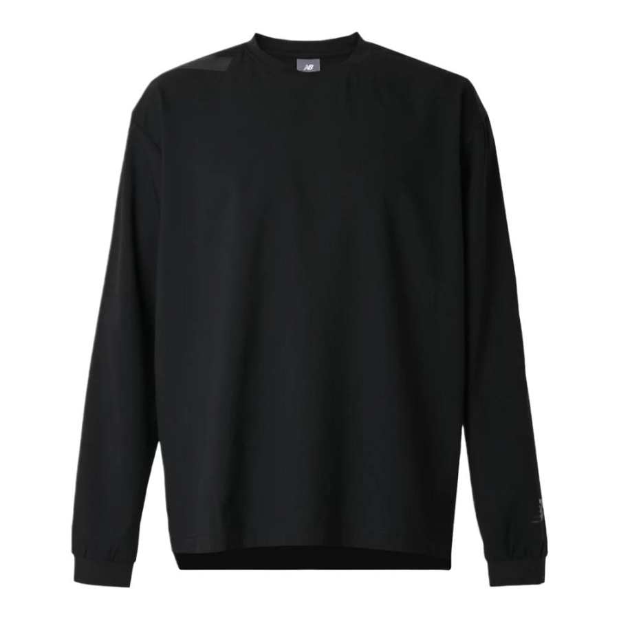 New Balance New Balance Black Out Collection Premier Edition Woven Long Sleeve Top T Shirt Men's Black