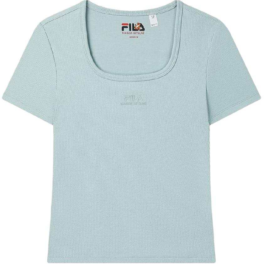 FILA x MAISON KITSUNE ORIGINALE T Shirt Women's Fruit Gray Green