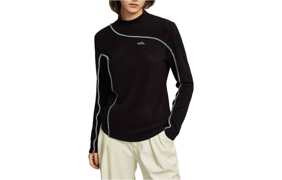 ELLE T Shirts Women's Crew Neck Moderate Other