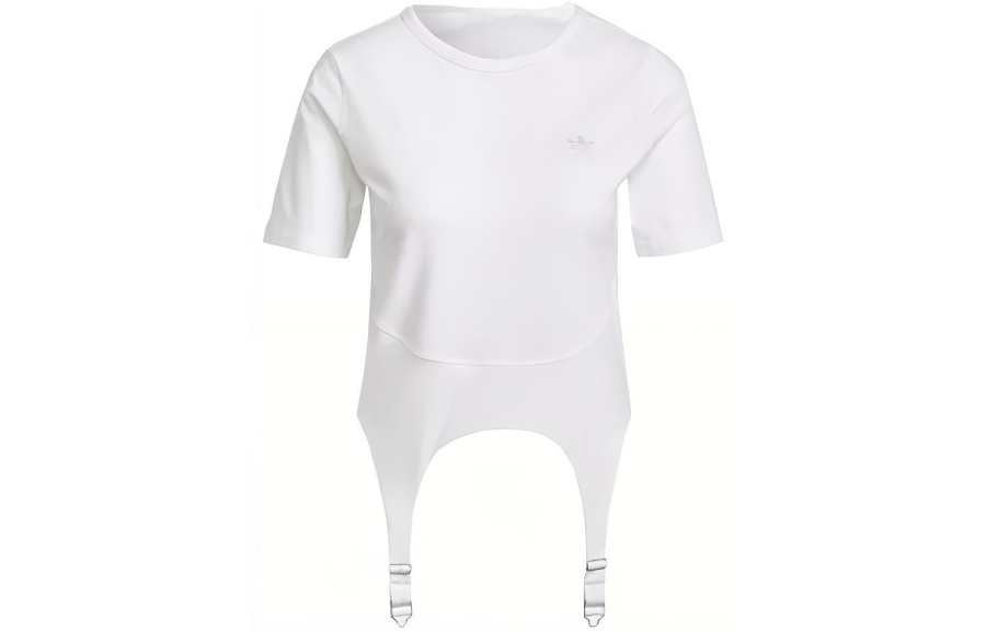 Adidas Originals Set in Sleeve T Shirt Women's White