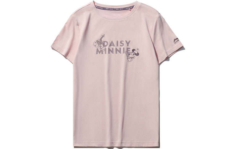 Li-Ning Li Ning x Disney T Shirt Women's Light Pink Red
