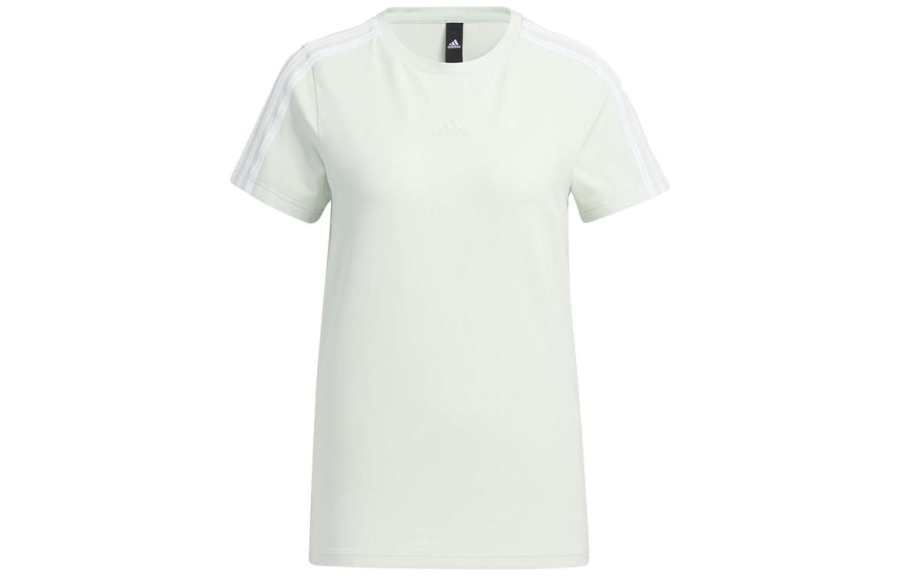 Adidas Adidas T Shirts Women's Light Blue Crew Neck Moderate Straight Fit