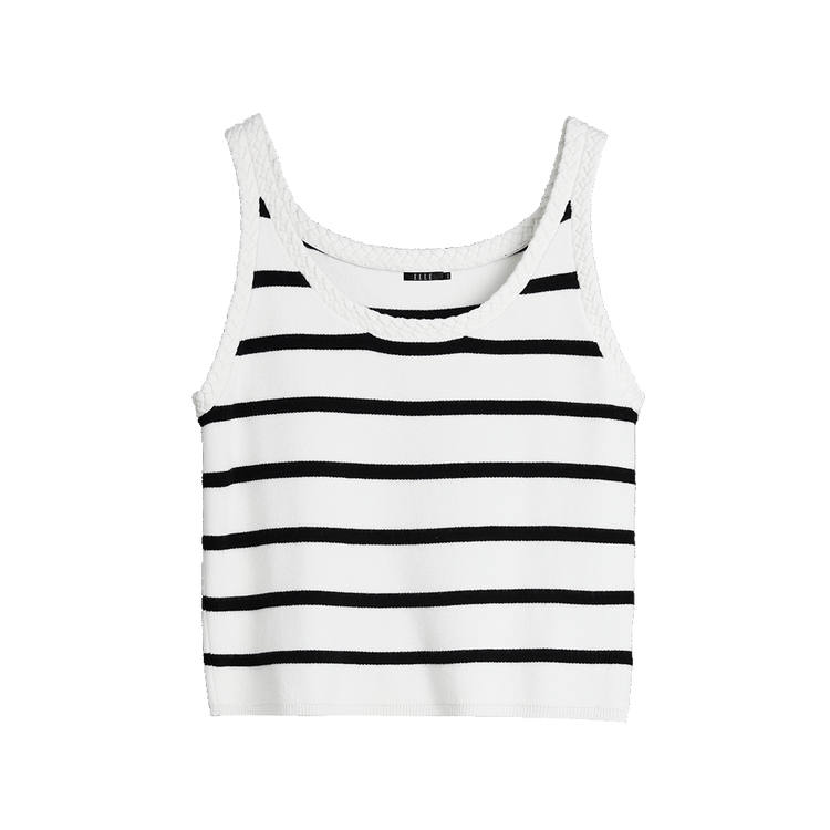 ELLE Tank Top Women's Black White