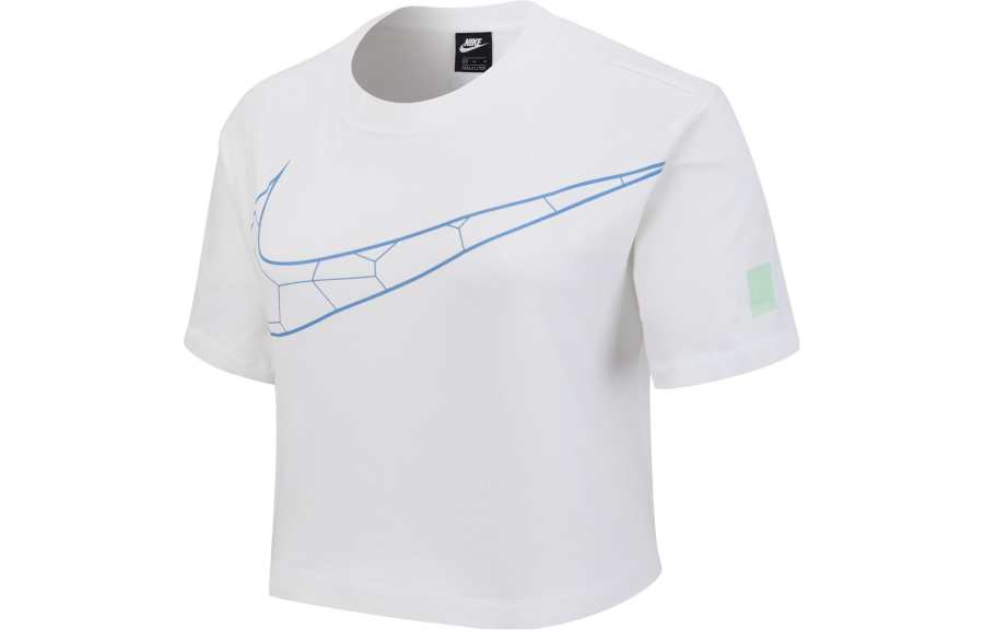 Nike Nike T Shirts Women's White Crew Neck Moderate Straight Fit
