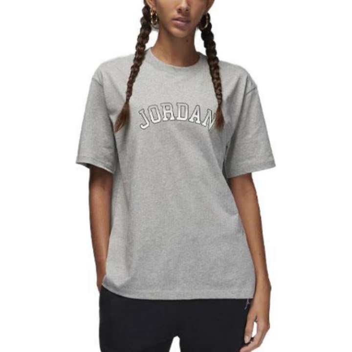 Jordan Jordan Drop Shoulder Sleeve T Shirt Women's Gray