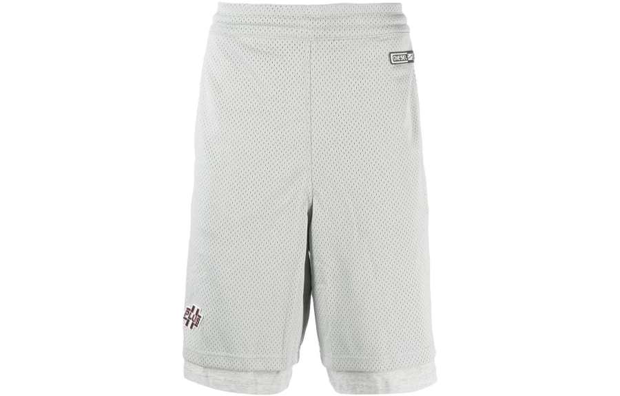 DIESEL DIESEL Diagonal Stripe-print Track Shorts