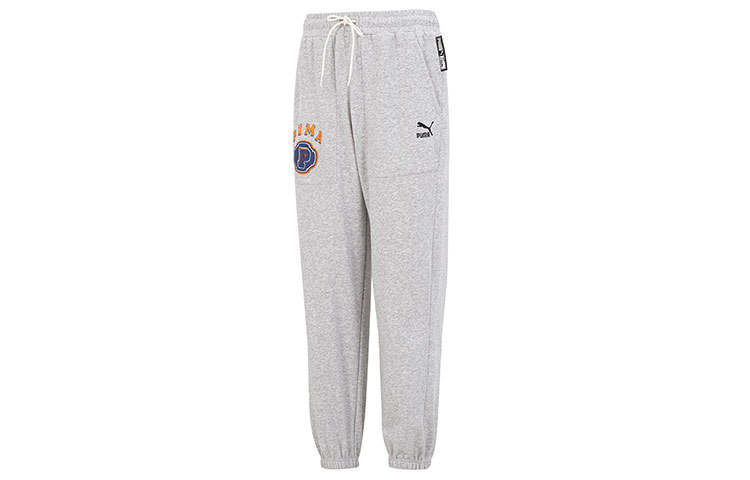 PUMA Sports Pants Men's Gray Moderate