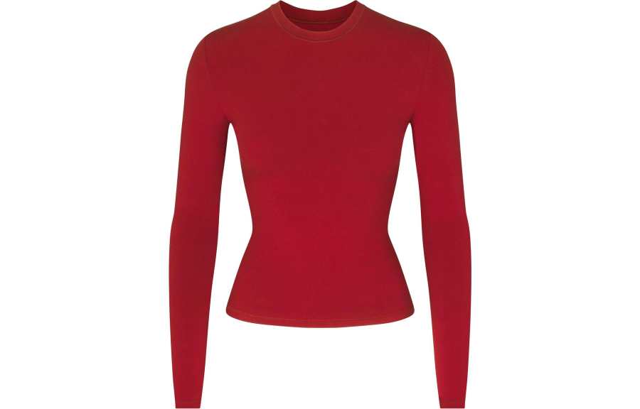 Skims FW23 T Shirt Women's Brick/Brick Red