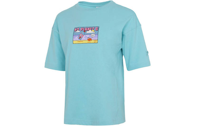 PUMA Downtown T Shirts Women's Blue Crew Neck Moderate Other