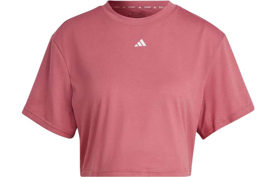 Adidas Adidas Crop Tops Women's Stratum Powder Crew Neck Moderate