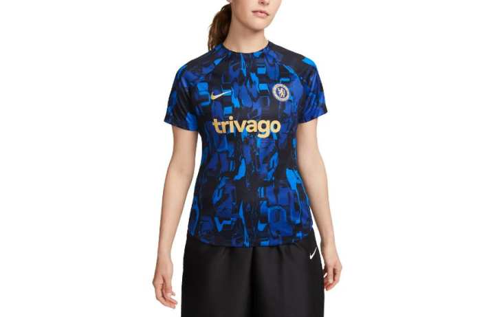 Nike Nike T Shirts Women's Dark Blue Crew Neck Moderate Straight Fit