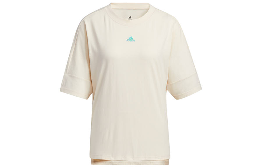 Adidas adidas Women'ss Crewneck Peaks Short-Sleeve T-Shirt Beige