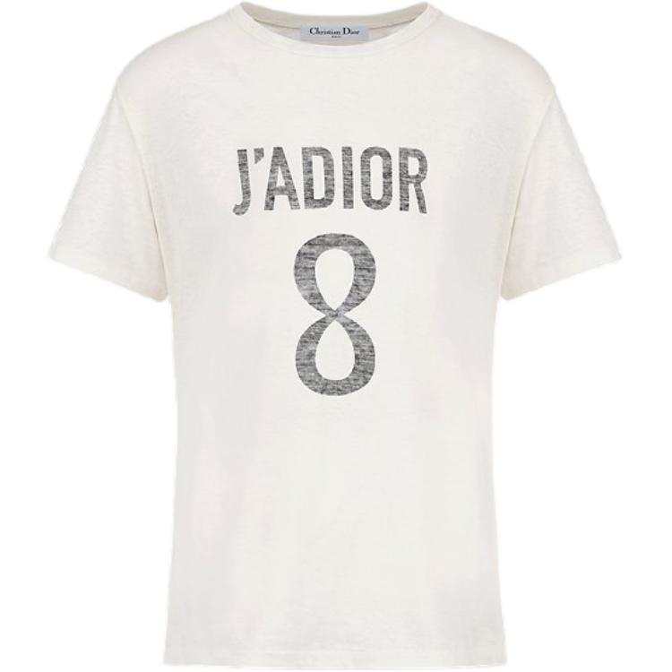 DIOR T Shirts Women's White Crew Neck