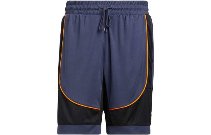 Adidas Adidas Basketball Shorts Men's Dark Blue Moderate Straight Fit Pants