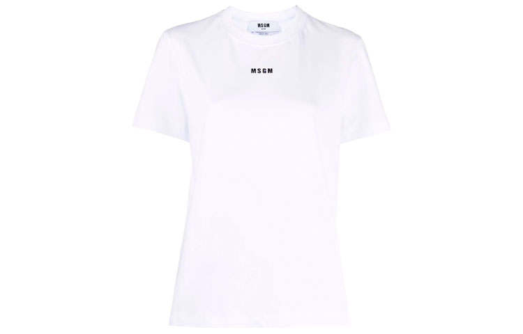 MSGM MSGM Logo Printed Crewneck T Shirt