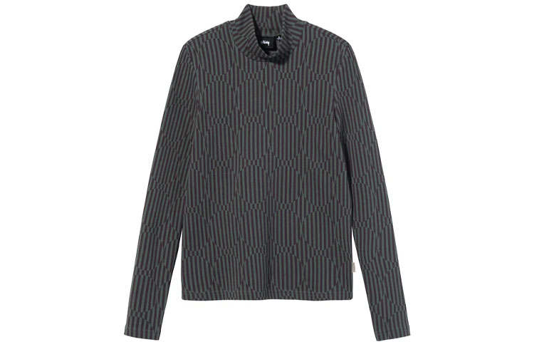 Stussy Stussy Circle Mock Neck Long Sleeve 'Forest'