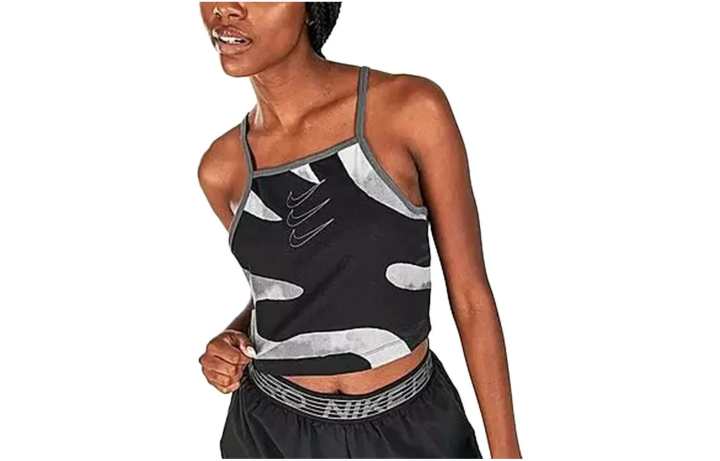 Nike Nike T Shirts Women's Black Square Collar Moderate Straight Fit