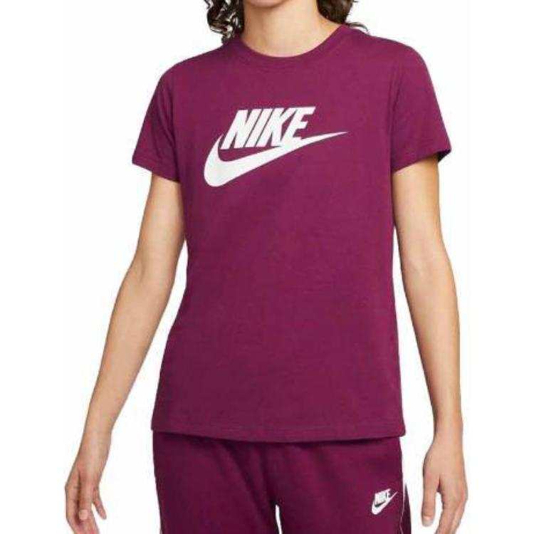 Nike Nike T Shirts Women's Purple Crew Neck Moderate