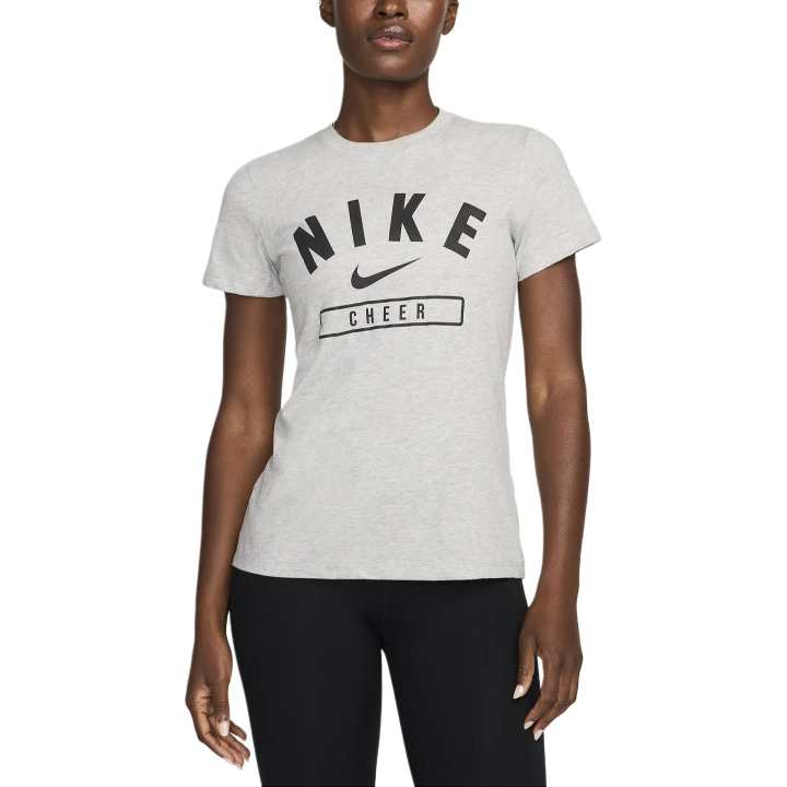 Nike Nike T Shirts Women's Dark Gray Crew Neck Moderate Straight Fit