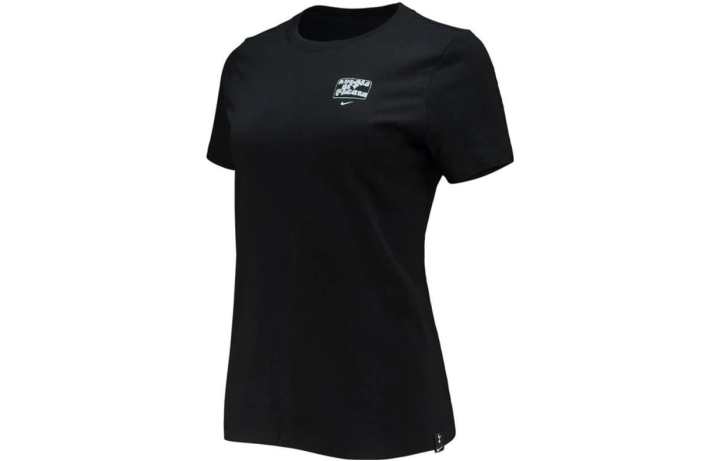 Nike Nike T Shirts Women's Black Crew Neck Moderate Straight Fit