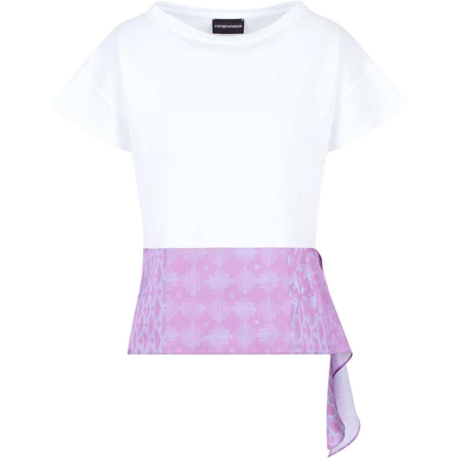 EMPORIO ARMANI Logo embroidered T shirt