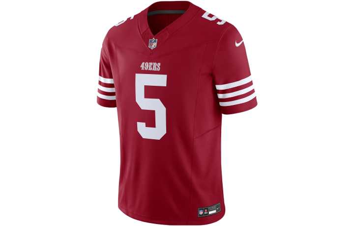 Nike Nike Soccer Jerseys Men's Red Moderate Straight Fit