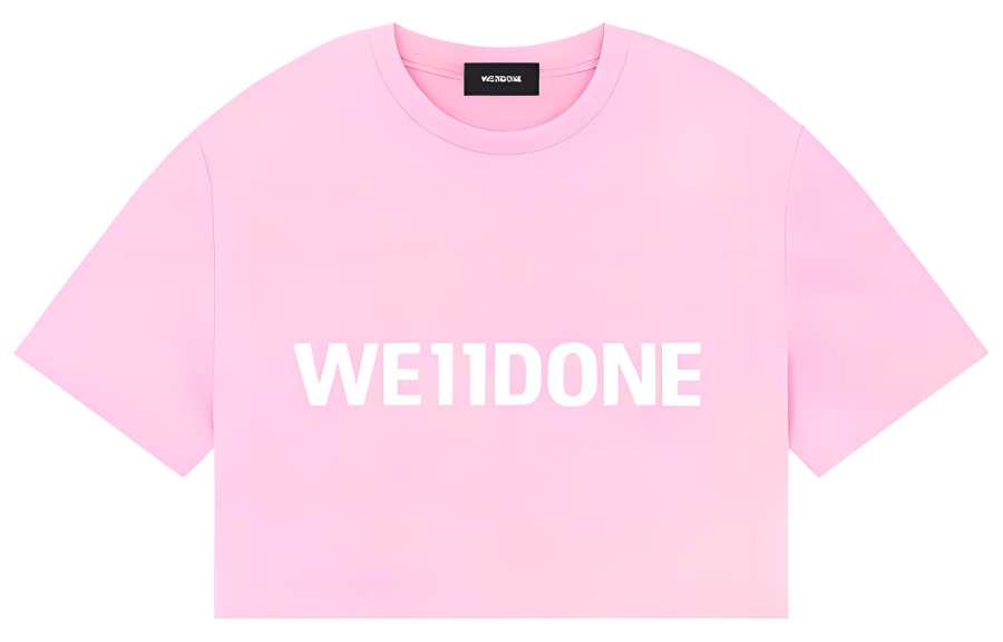 WE11DONE SS23 T Shirt Women's Pink